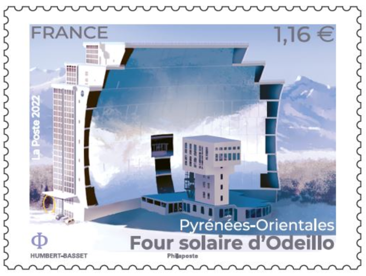 Un timbre à l’effigie du four solaire d’Odeillo !