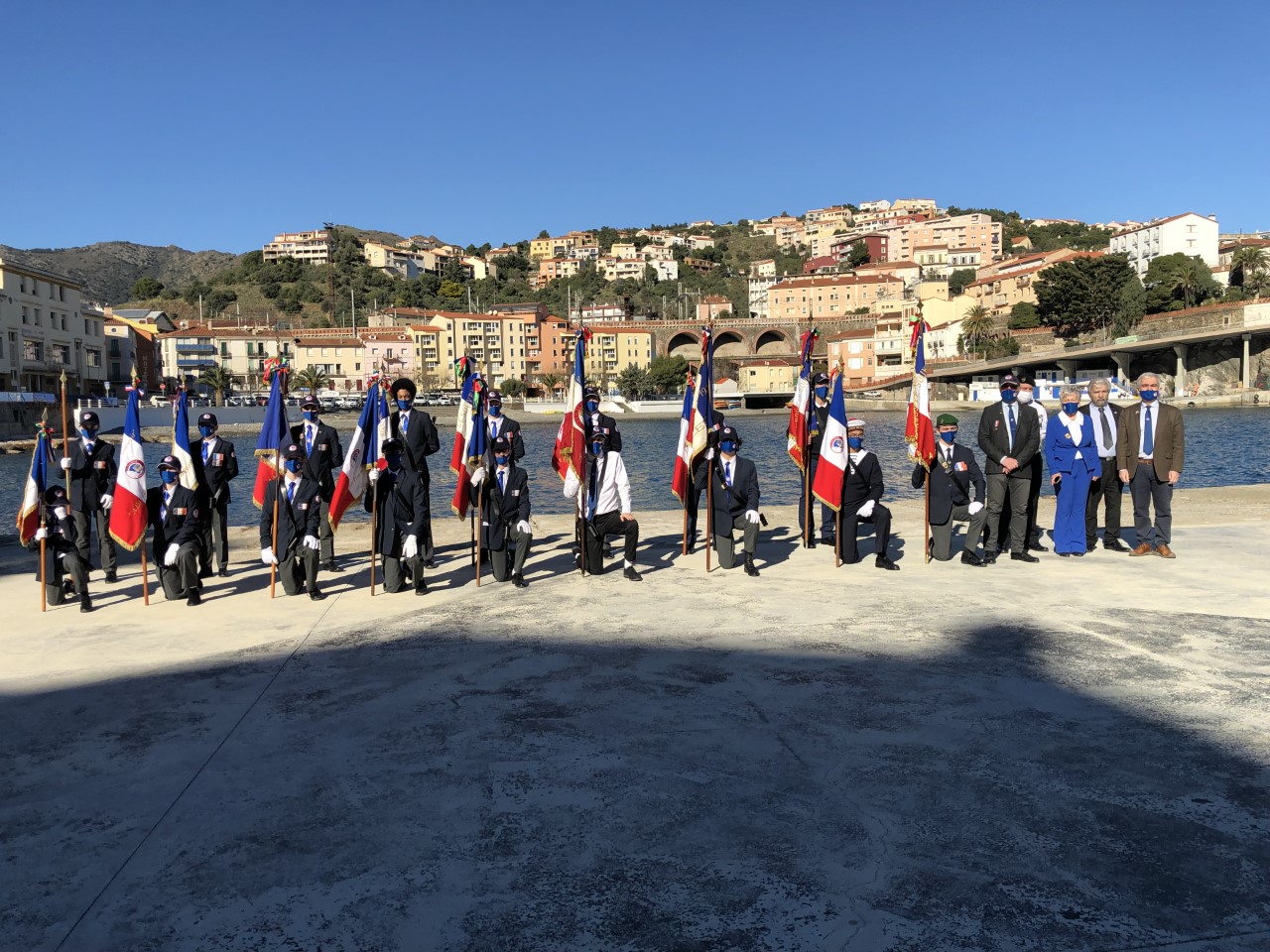 Souvenir Français à Cerbère/ Les jeunes porte-drapeaux se sont retrouvés ce 29 janvier