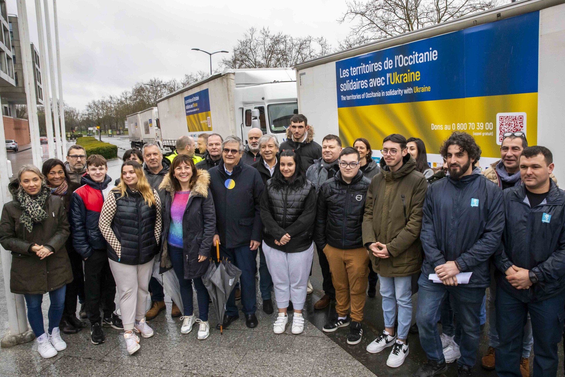 Convoi humanitaire pour l’Ukraine/ Carole Delga : « Fière de ce convoi, symbole de la solidarité de toute une région envers la population ukrainienne »