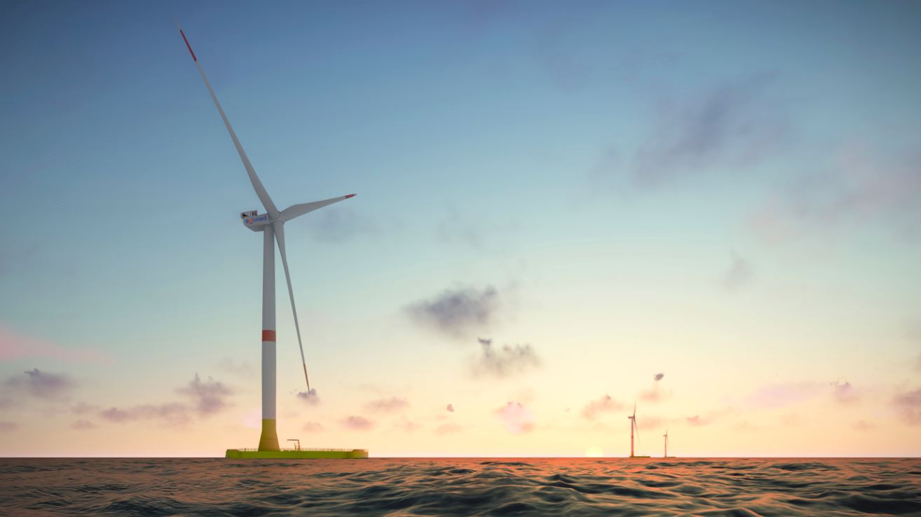 Parc éolien flottant au large de Port-LaNouvelle : une campagne de financement participatif de 3 millions d’euros ouvrira pour la construction de trois éoliennes en mer