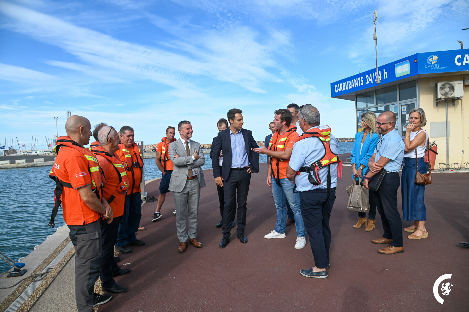 Visite du nouveau Préfet Rodrigue Furcy le 8 septembre 2022 à Canet-en-Roussillon
