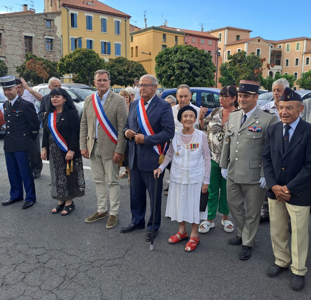 autorités locales Perpignan Commémoration des combats de Bazeilles. Perpignan