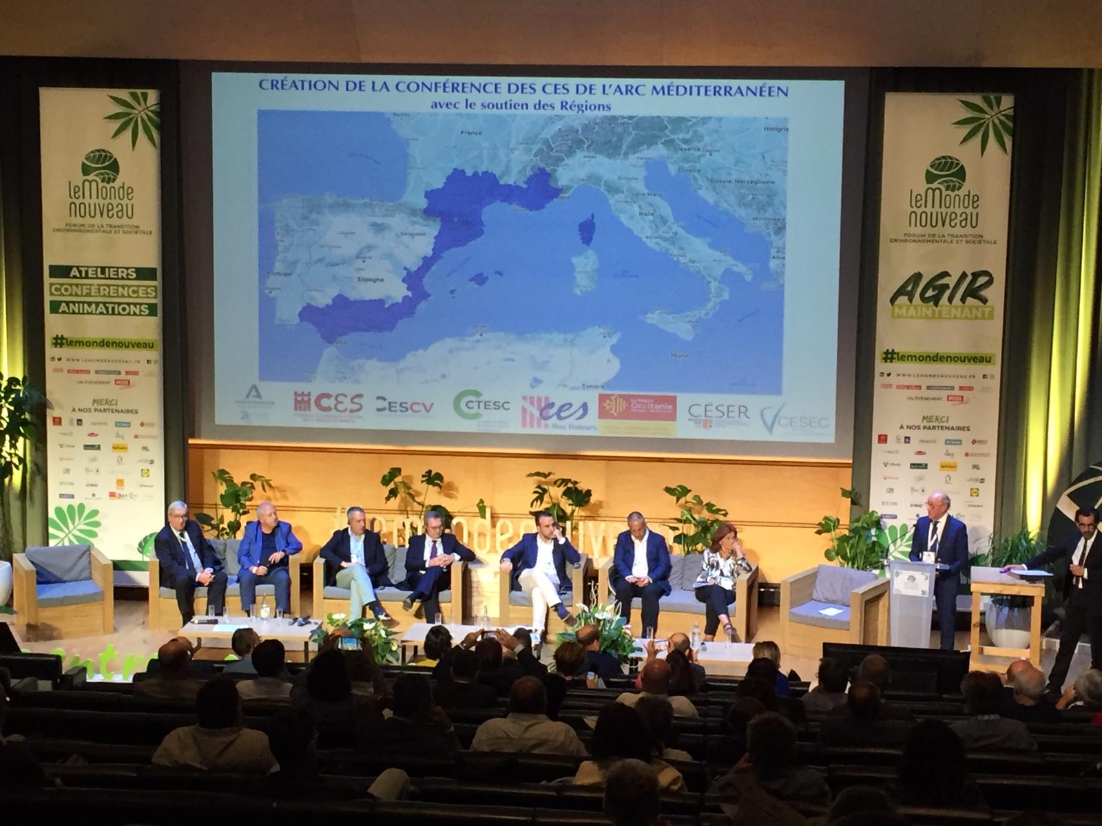 colloque international « Sauvons la Méditerranée », dans le cadre du forum Le Monde Nouveau, av