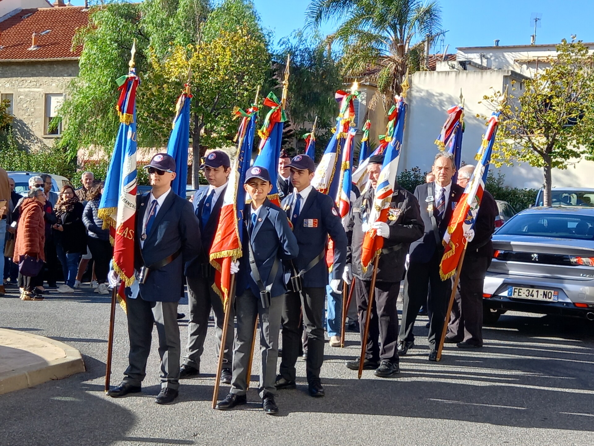cérémonie du 5 novembre 2022 à Ille sur Têt en hommage du Combattant Prisonnier de guerre-évadé Mariano Ondiviela
