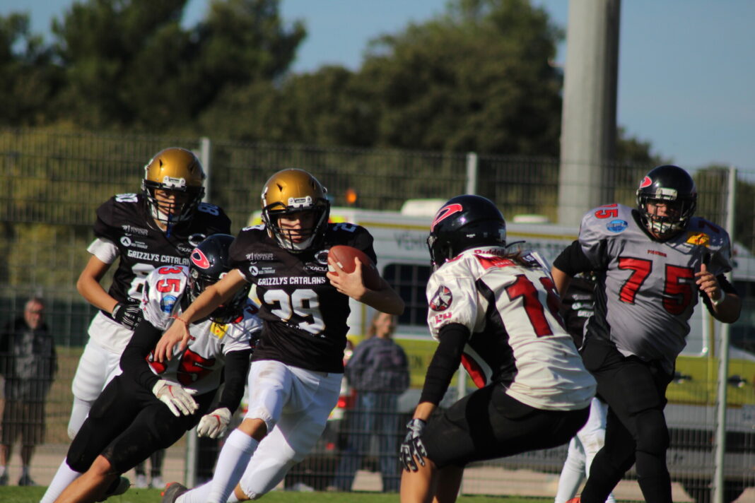 Grizzlys Catalans U17 coupe catalane organisée par la Ligue Catalane de Football Américain