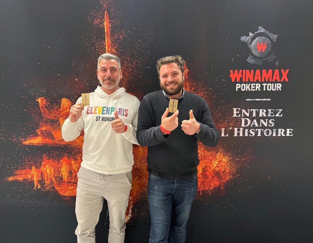 20221210 WiPT - Biarritz WIP Yohann CONDOUMI (MAYOSIL) Louis BRESSY (Lino 1013) 3 Winamax Poker Tour étape Biarritz : un habitant de Villelongue-de-la-Salanque qualifié pour la finale nationale à Paris en mars !