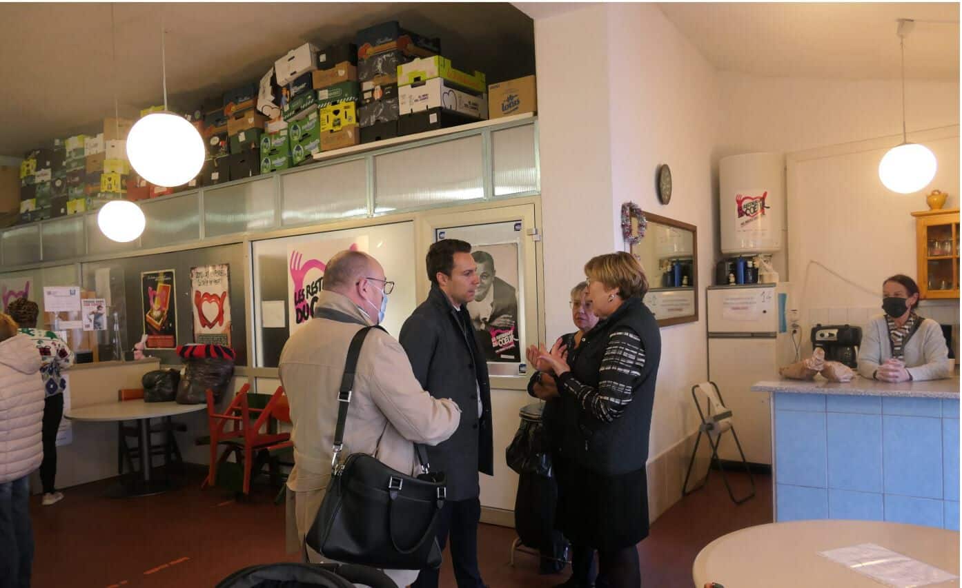 Rodrigue FURCY, préfet des Pyrénées-Orientales, est allé à la rencontre des associations qui accompagnent les personnes démunies dans les Pyrénées-Orientales