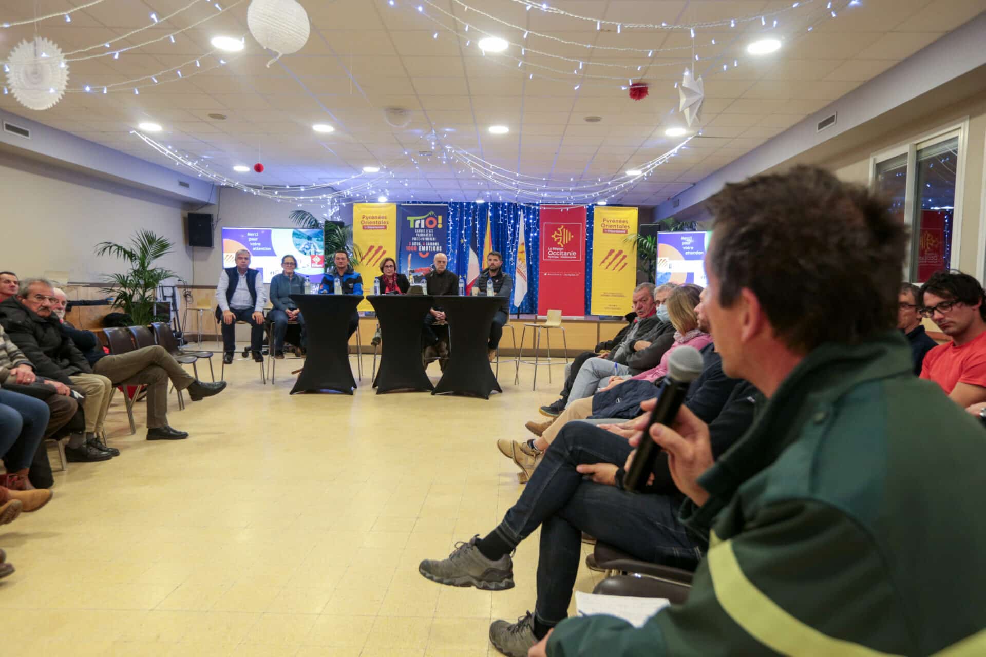 Le Département a organisé une réunion publique avec les habitants et acteurs économiques pour des échanges directs sur les ambitions de TRIO.