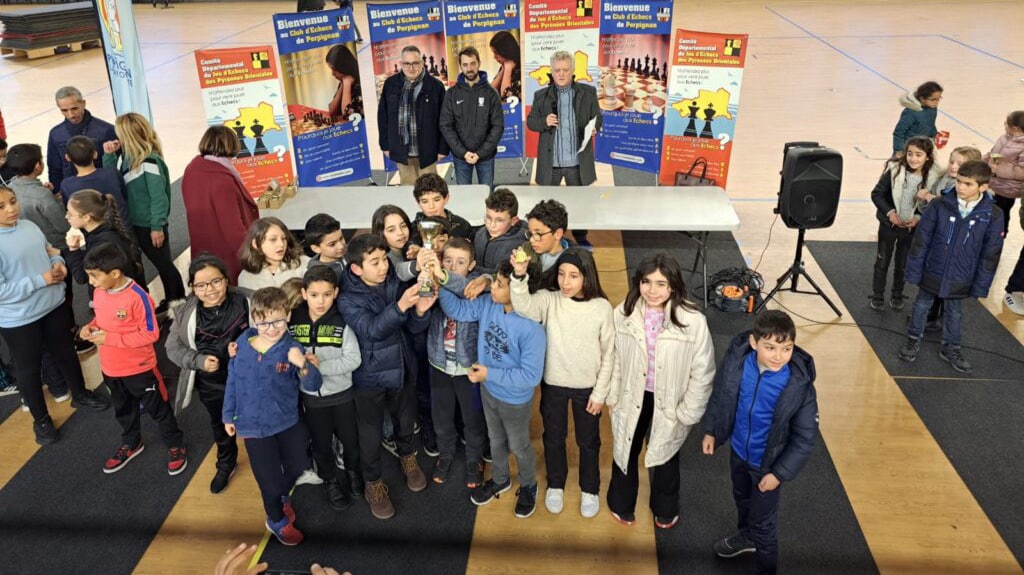 L’école Jean-Jacques Rousseau Championne du jeu d'échecs des Pyrénées Orientales 2023 !