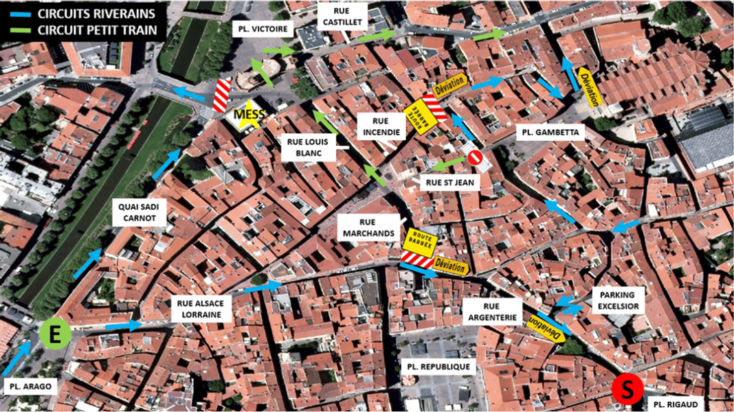 Incendie du Mess - la Mairie de Perpignan prolonge la réglementation de la circulation et du stationnement Incendie du Mess - la Mairie de Perpignan prolonge la réglementation de la circulation et du stationnement