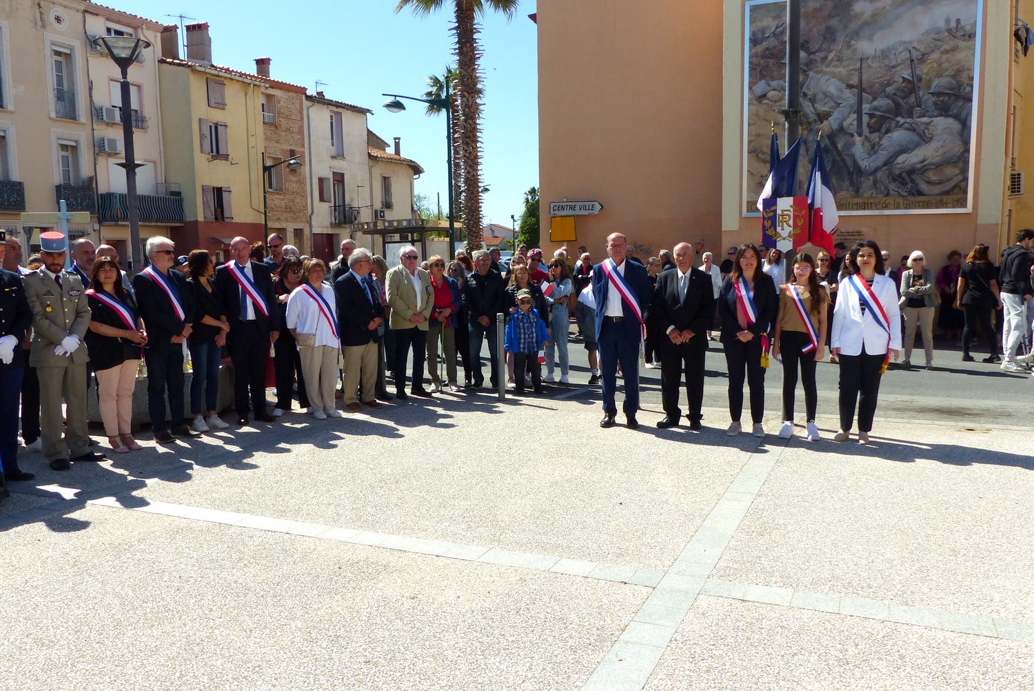 Cérémonie du 8 mai 1945 et inauguration de la salle Louis Pujol à Bompas