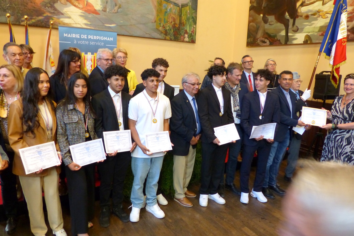 Remise prix collectif du civisme 2023 de l’ANMONM66 à Perpignan