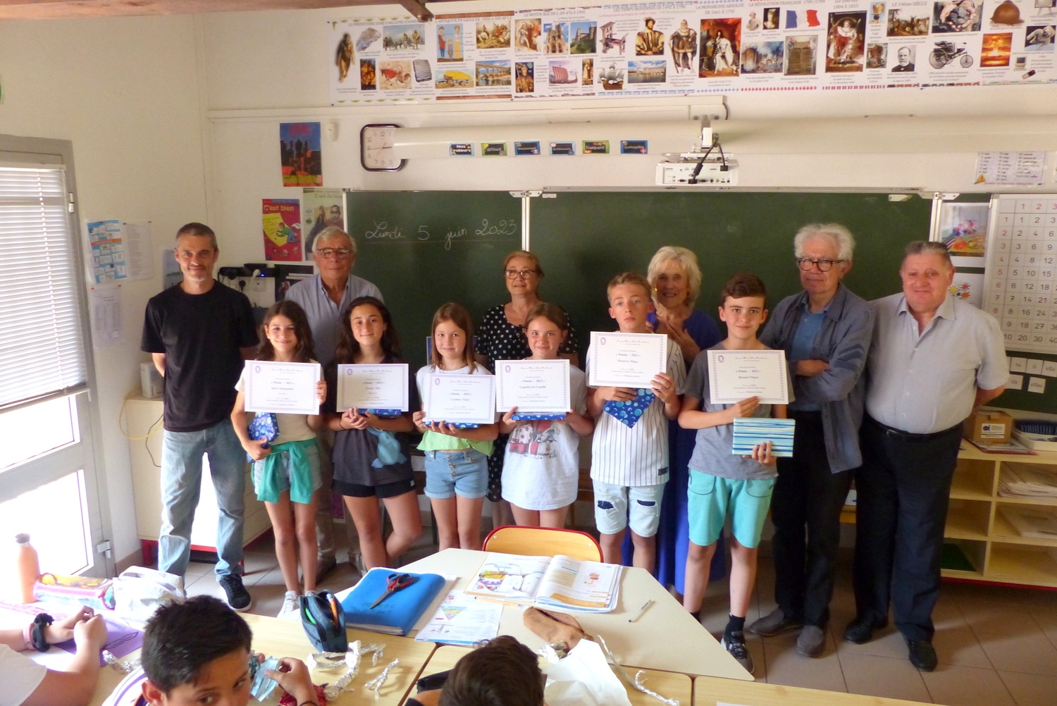 Remise de prix à l’école André Cavaillé de Sorède