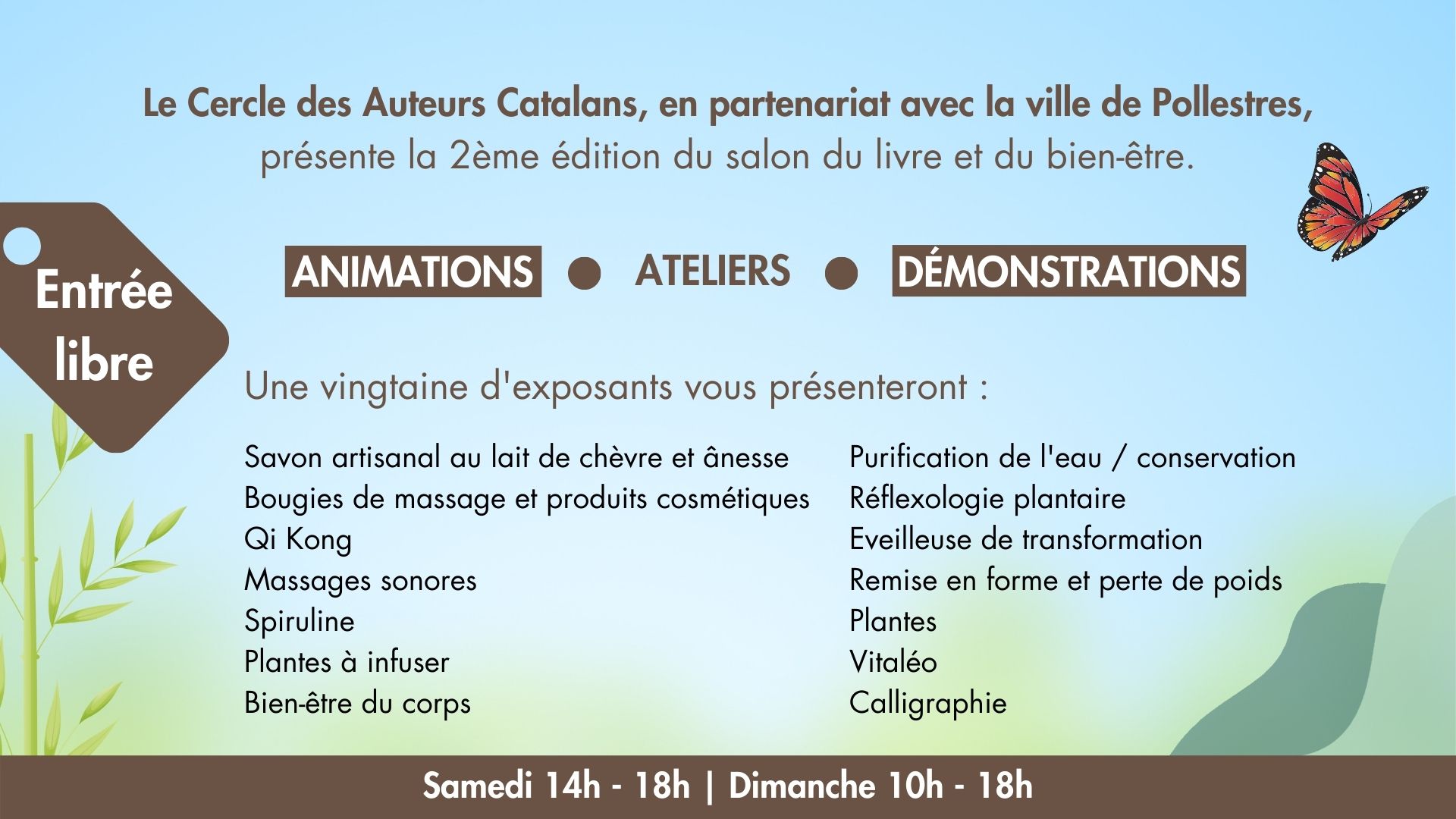 Des livres et du bien-être à Pollestres