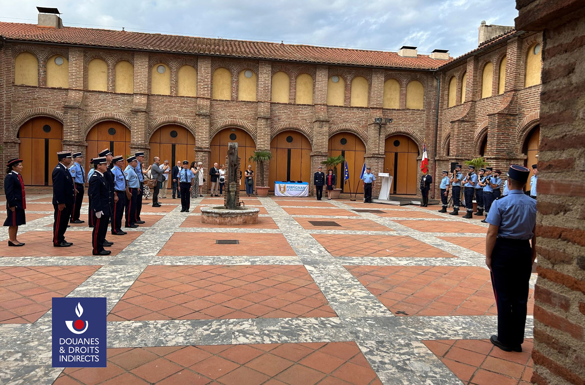 érémonie de remise de médaille d'honneur des douanes aux douaniers méritants qui s'est déroulée à Perpignan le 22 juin 2023