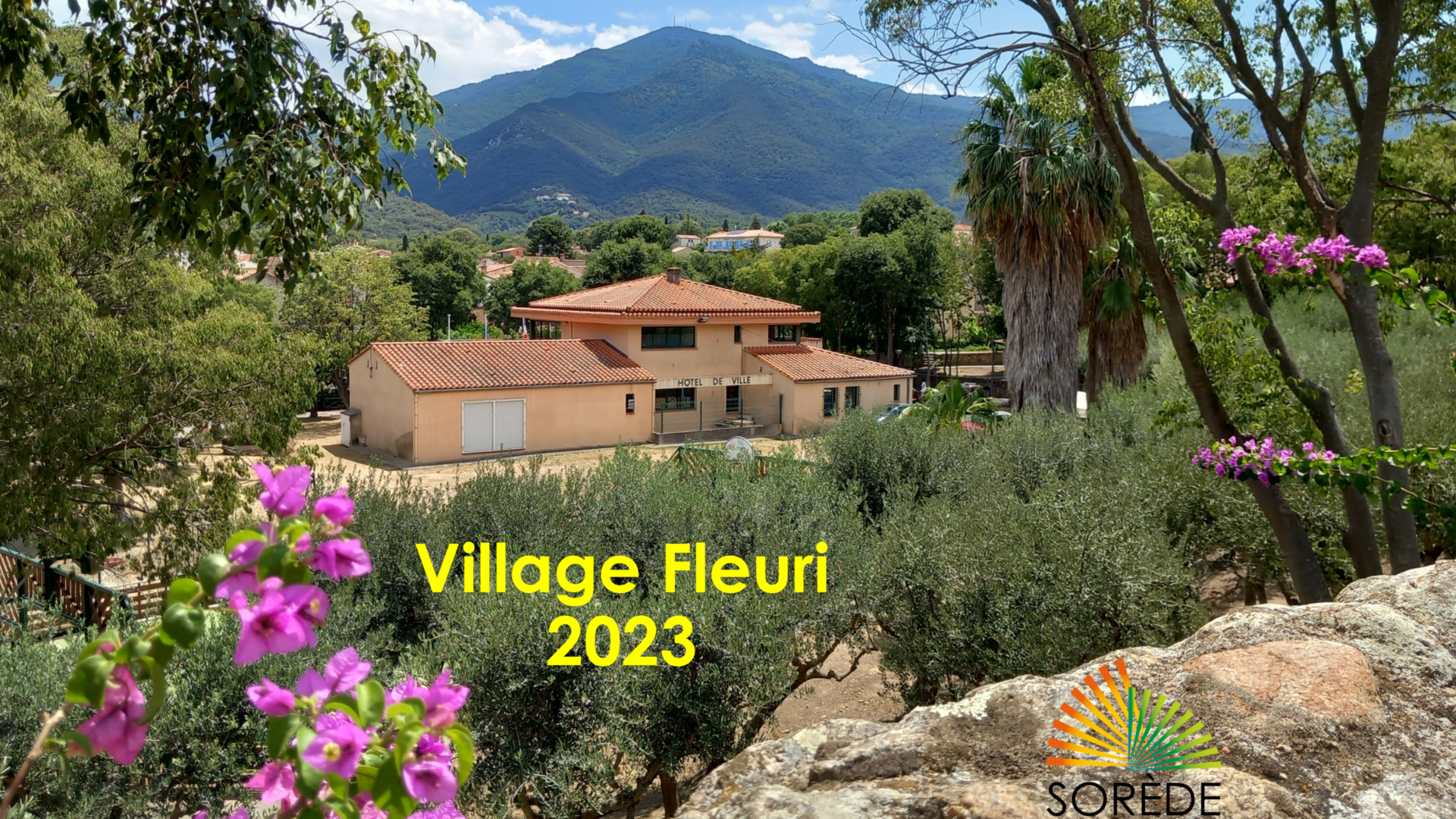 Village fleuri à Sorède