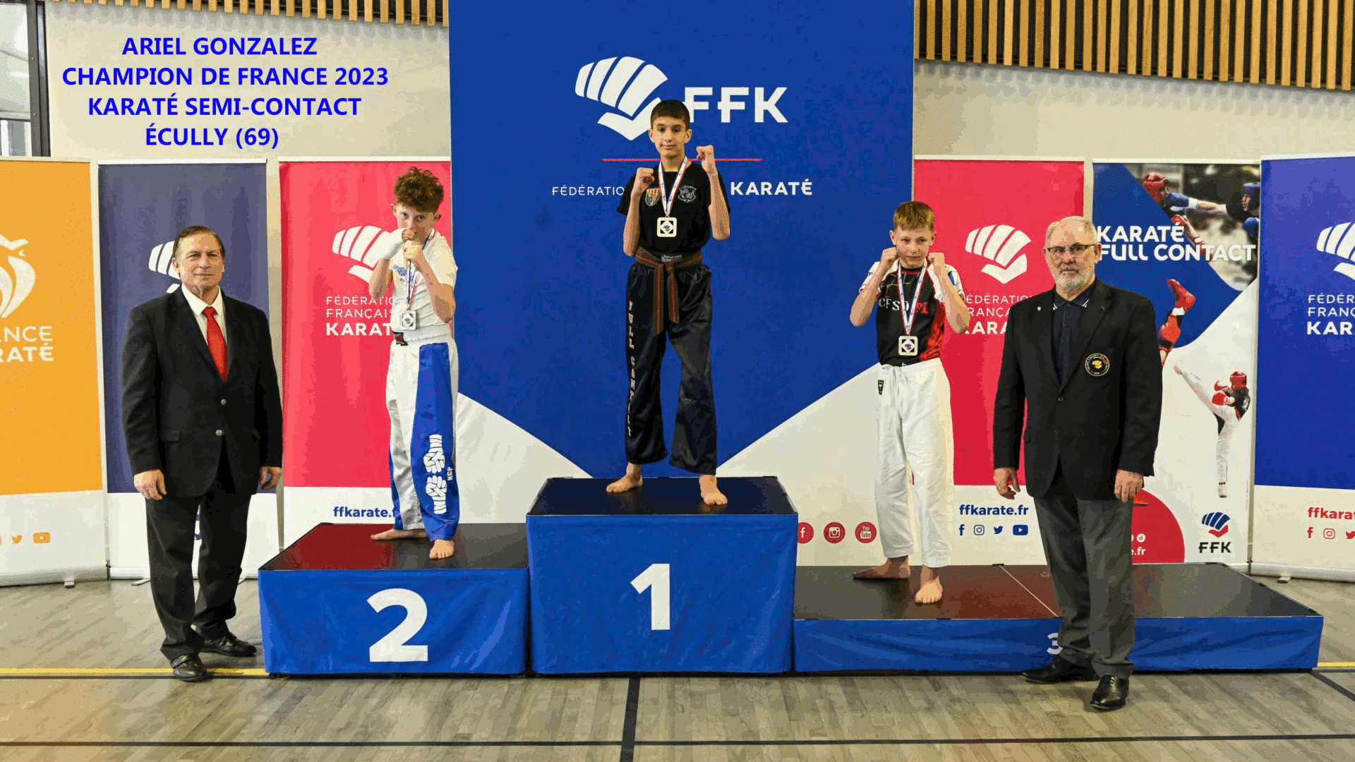 Le Perthus : Ariel Gonzalez 14 ans Champion de France 2023 de Karaté Semi-Contact