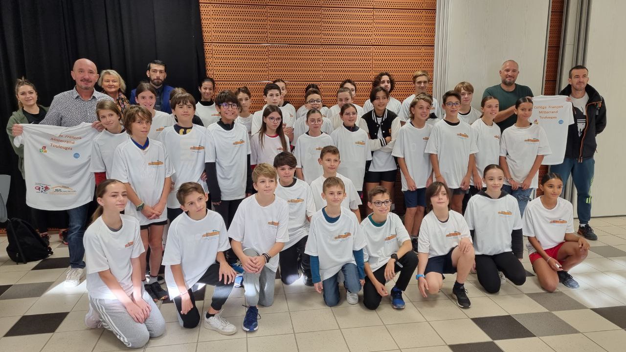 Toulouges : Remise de maillot au Collège