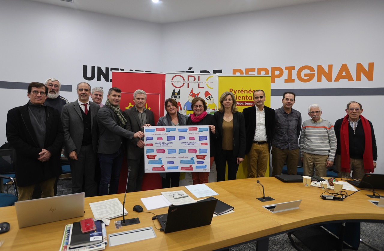 lancement de la Charte de la Laïcité en catalan