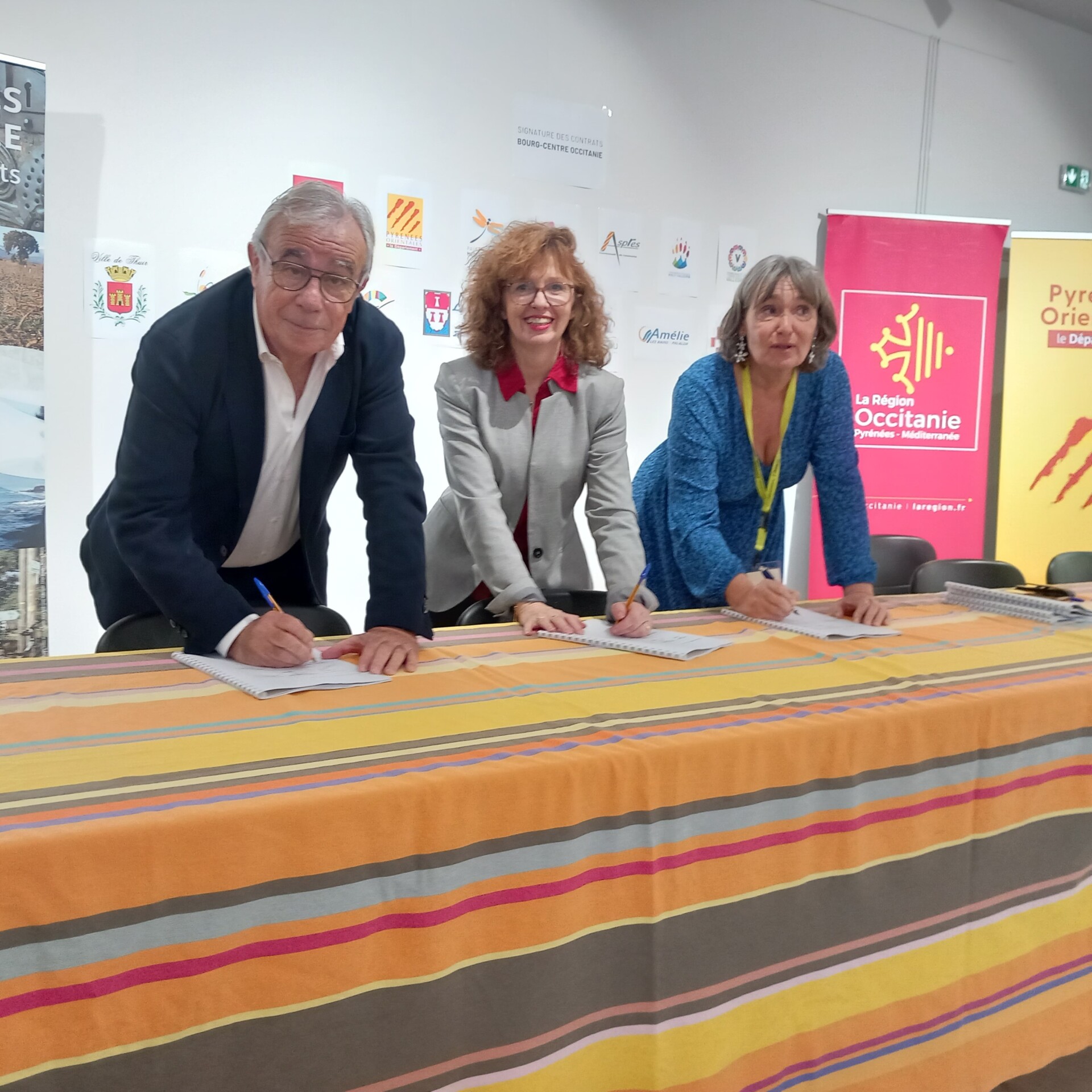 Signature du contrat bourg-centre Occitanie avec la Région à Laroque des Albères