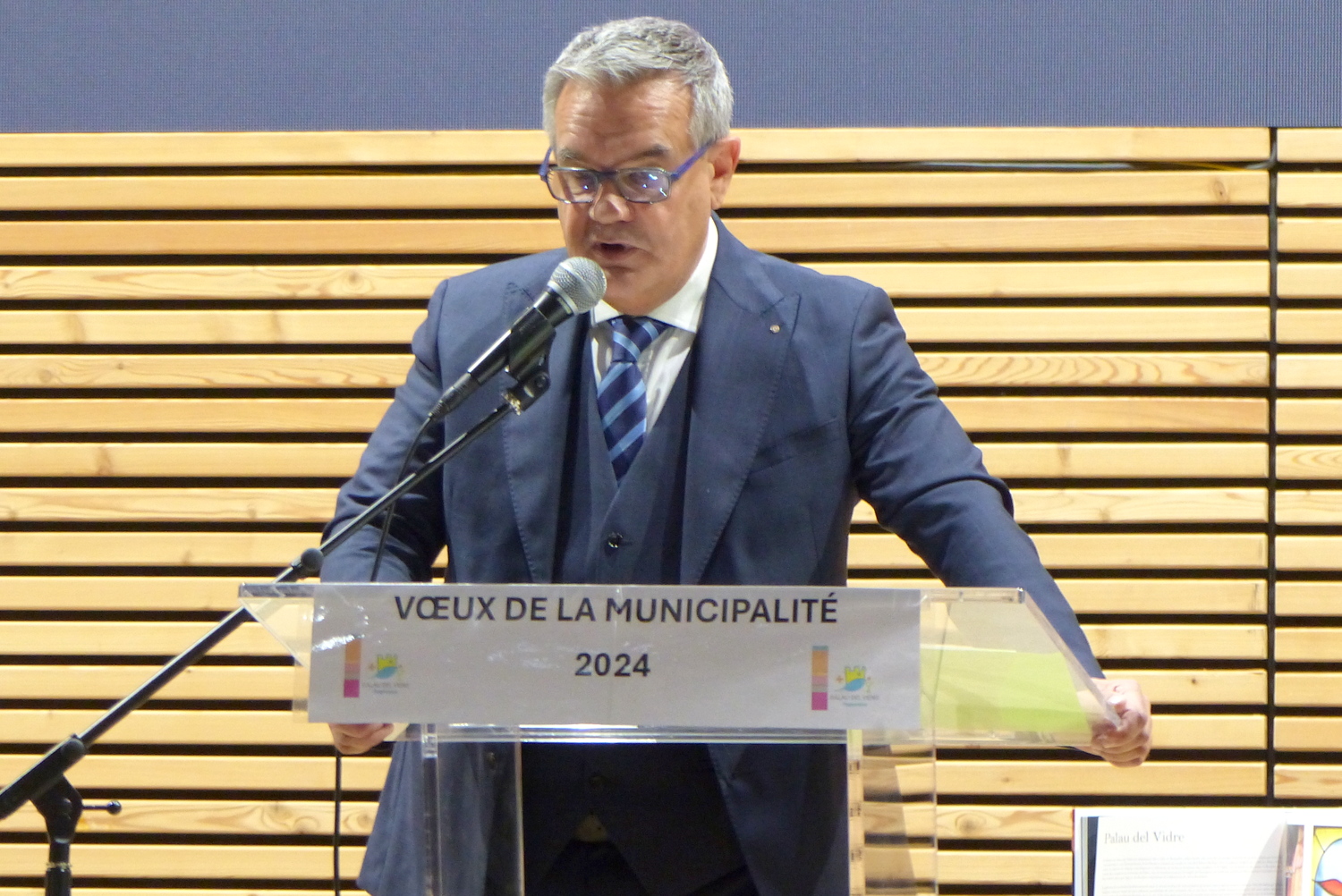 Vœux du maire Bruno Galan, de son Conseil Municipal et du Conseil Municipal des enfants à la population de Palau del Vidre