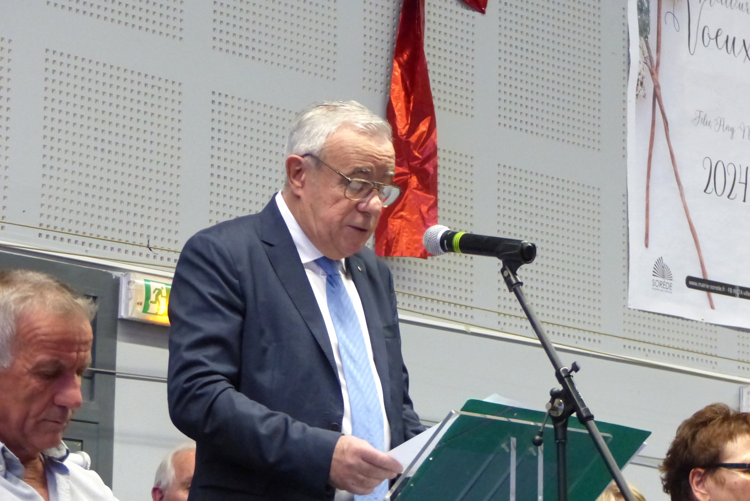 Vœux du maire Yves Porteix de la nouvelle année 2024 à Sorède