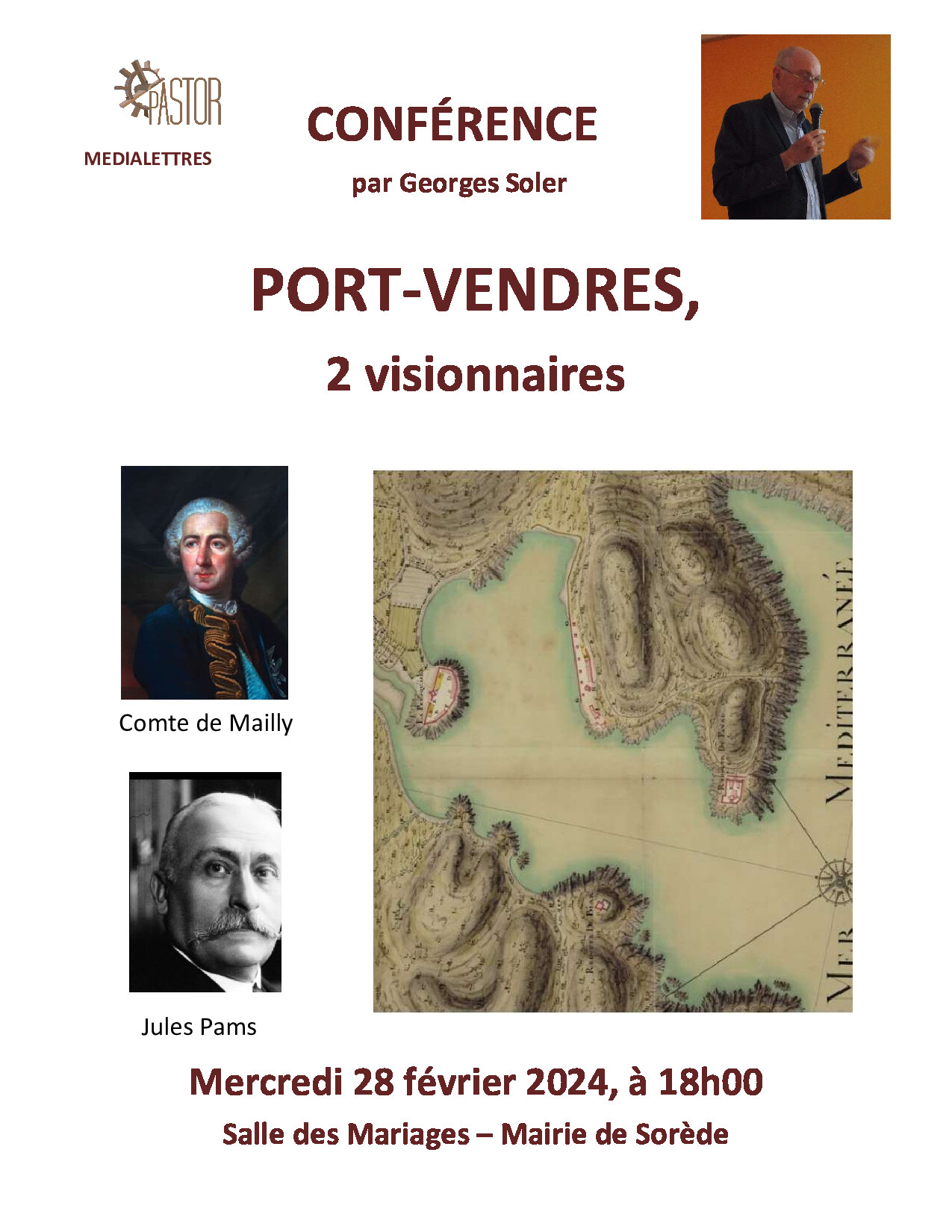 Conférence animée par Georges Soler sur la ville de Port-Vendres