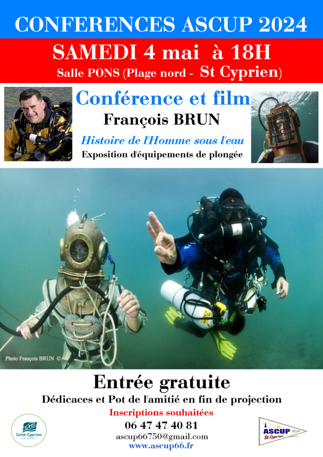 Affiche Homme sous l'eau JPEG