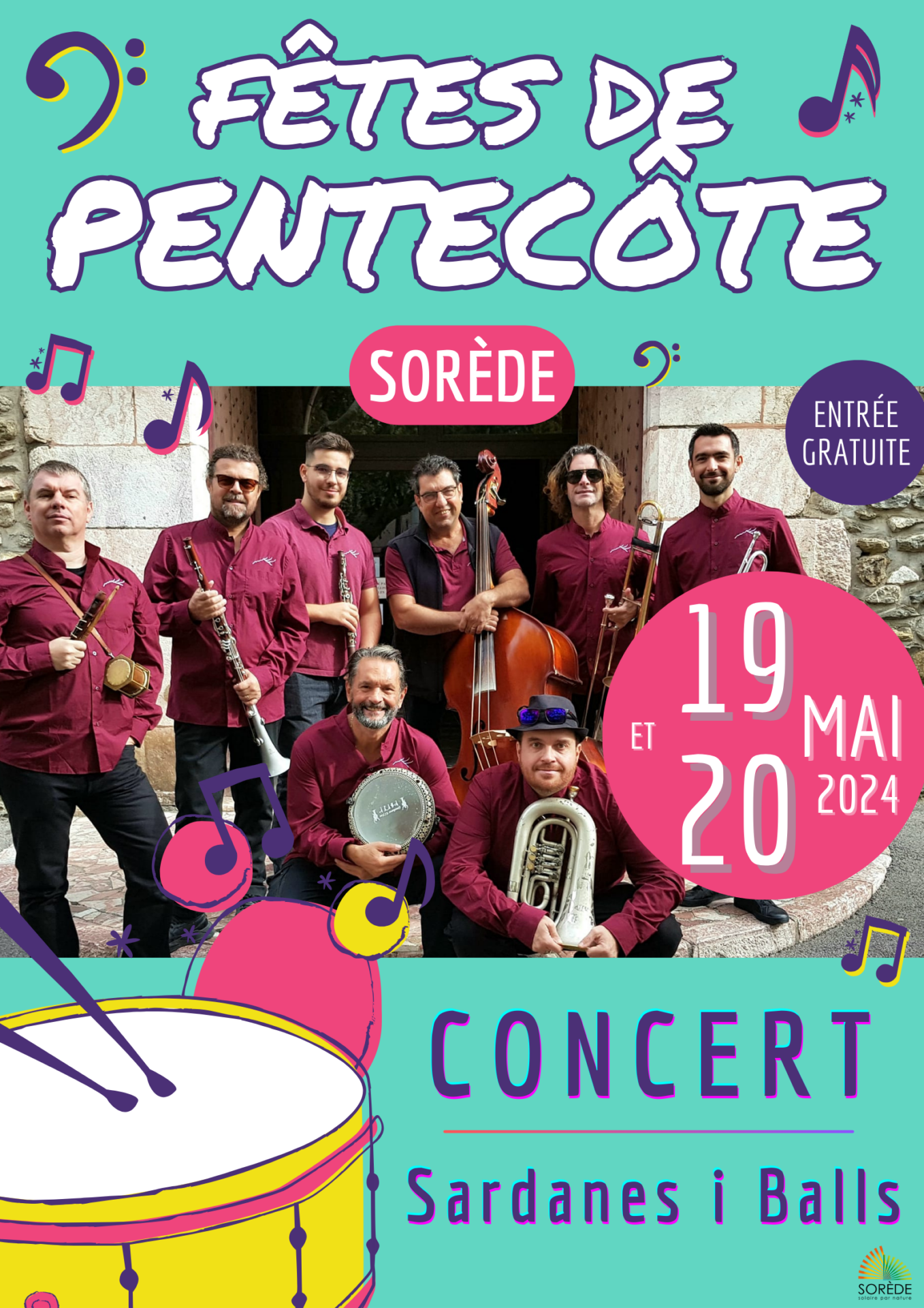 Ce week-end aura lieu les traditionnelles Festivités de Pentecôte le dimanche 19 et lundi 20 mai à Sorède.