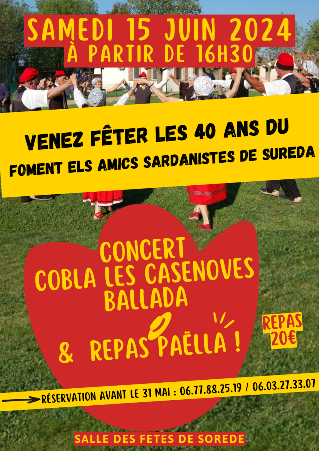 anniversaire 40 ans foment sardanistes paella