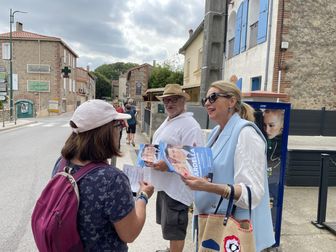 Distribution du programme du candidat Jordan Bardella