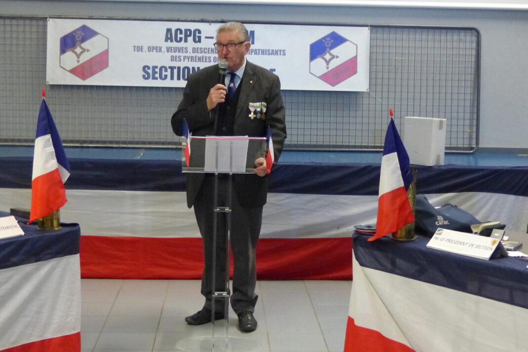 Prise de parole du président Gilbert Llong