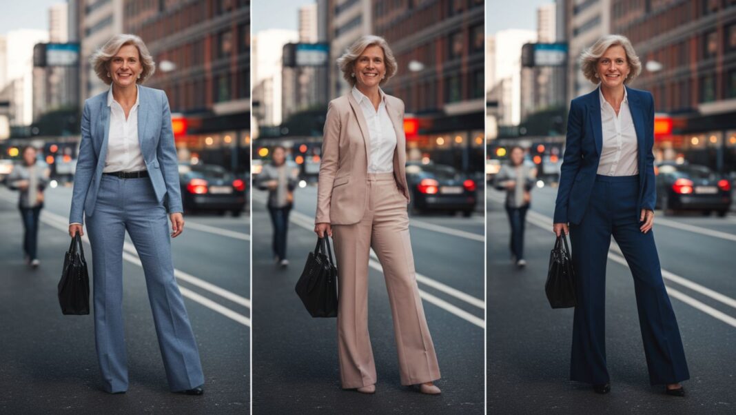 Ce tailleur-pantalon sublime toutes les morphologies après 50 ans Ce tailleur-pantalon sublime toutes les morphologies après 50 ans