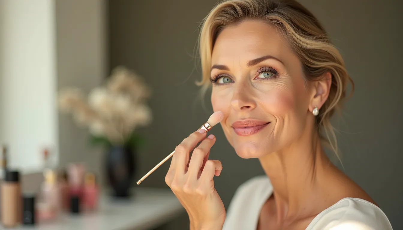 5 textures de maquillage qui illuminent le teint à 50+ ans et diminuent visiblement les ridules