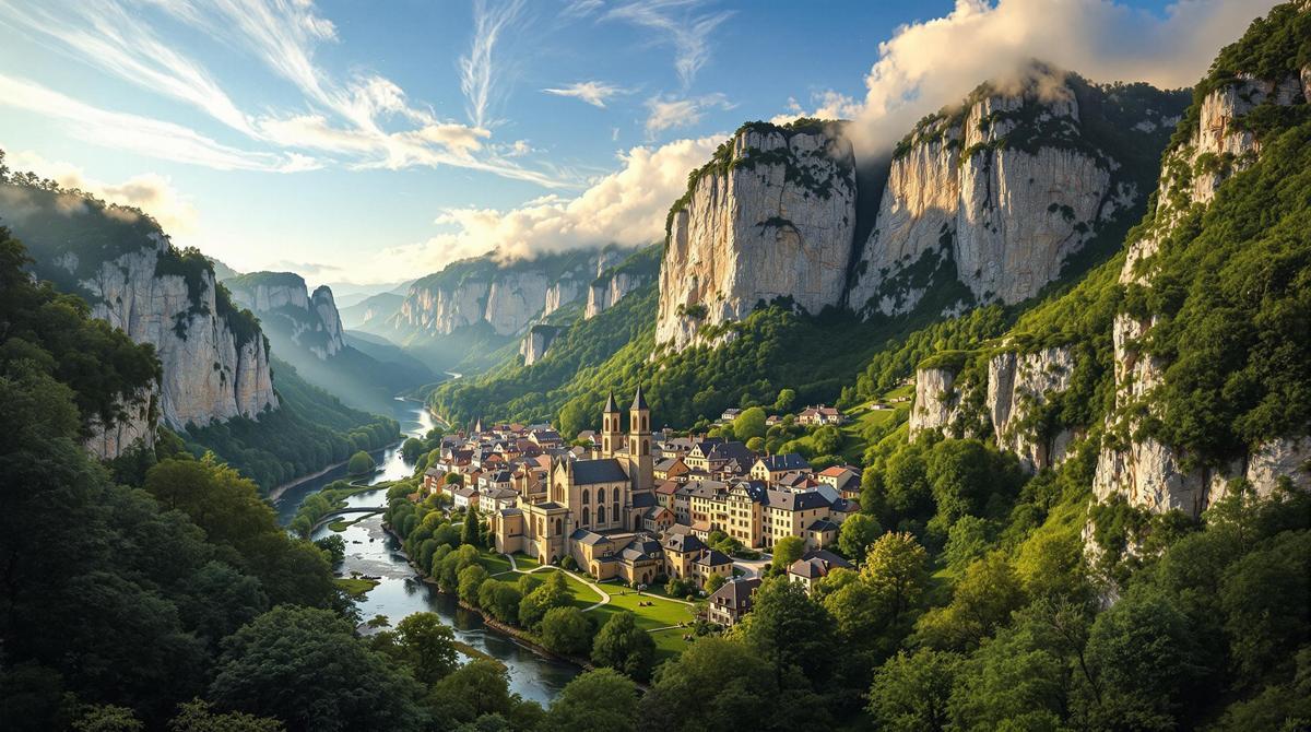 Ce village de 159 habitants niché dans une vallée jurassienne spectaculaire