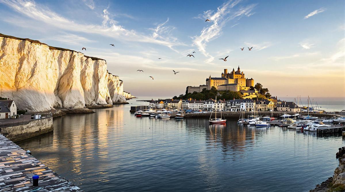 Ce port normand où 20 000 habitants côtoient les falaises blanches
