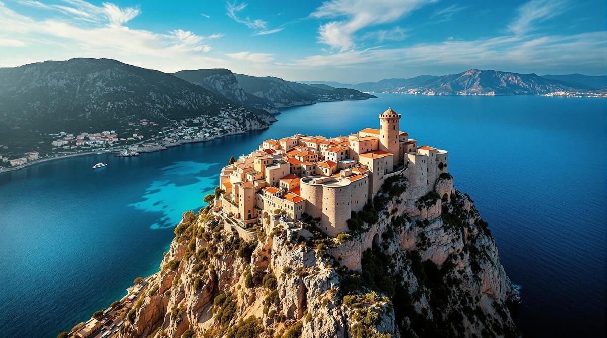 Ce village corse de 75 habitants domine la mer du haut d’une falaise