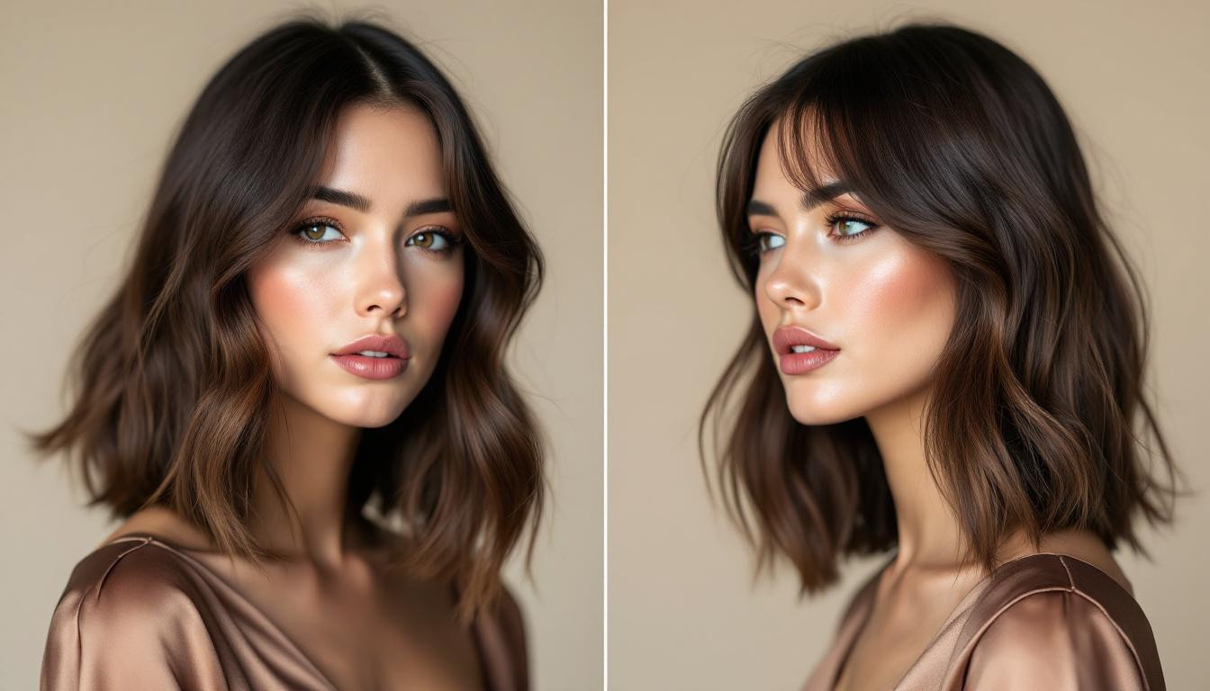 La frange rideau : 3 minutes pour un style glamour intemporel