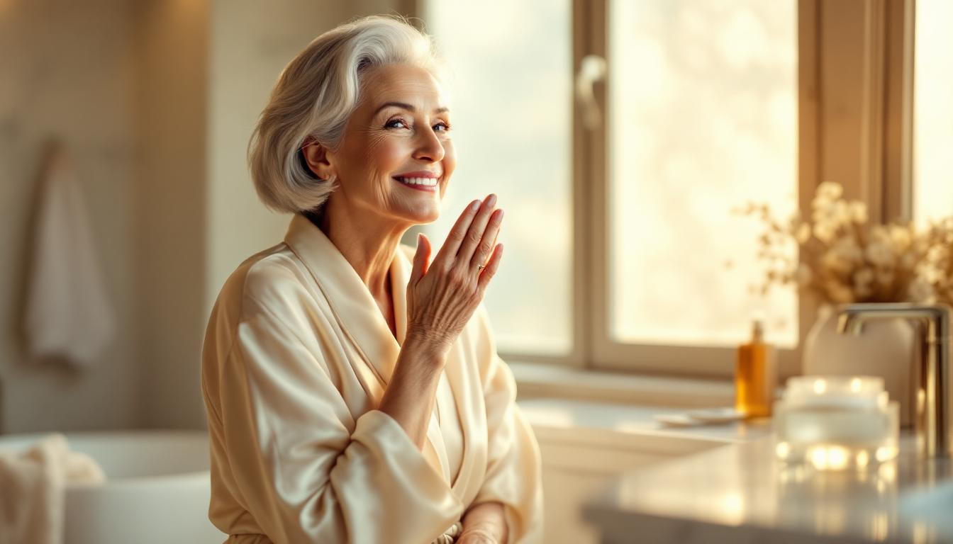 Ma routine beauté en 3 étapes pour une peau lumineuse à 70 ans