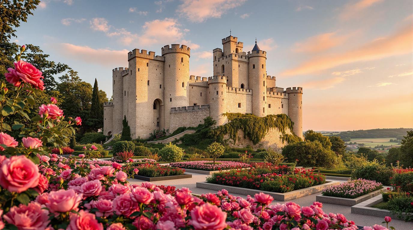 Ce village du Loiret où 300 rosiers fleurissent sur un promontoire médiéval
