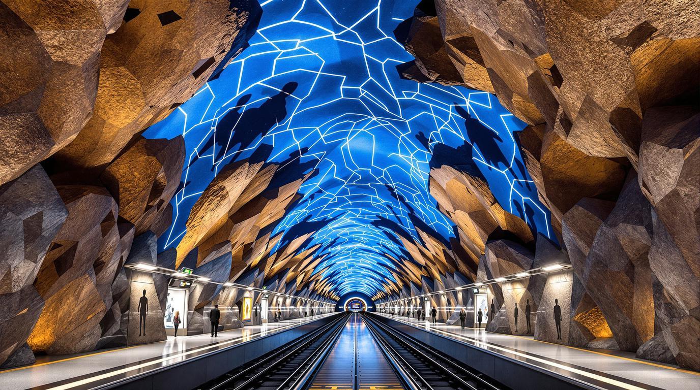 Cette capitale nordique où 110 km de métro forment un musée souterrain