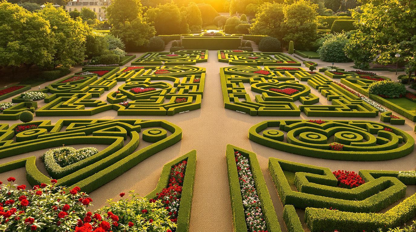 L’unique château du Val de Loire dont les jardins racontent l’amour en 4 carrés