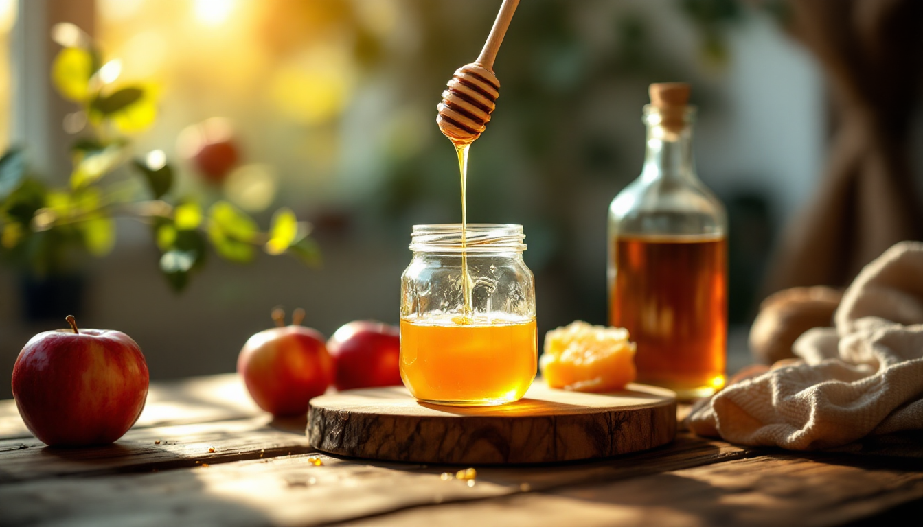 Vinaigre de cidre et miel : 28% d’immunité en plus en 12 semaines