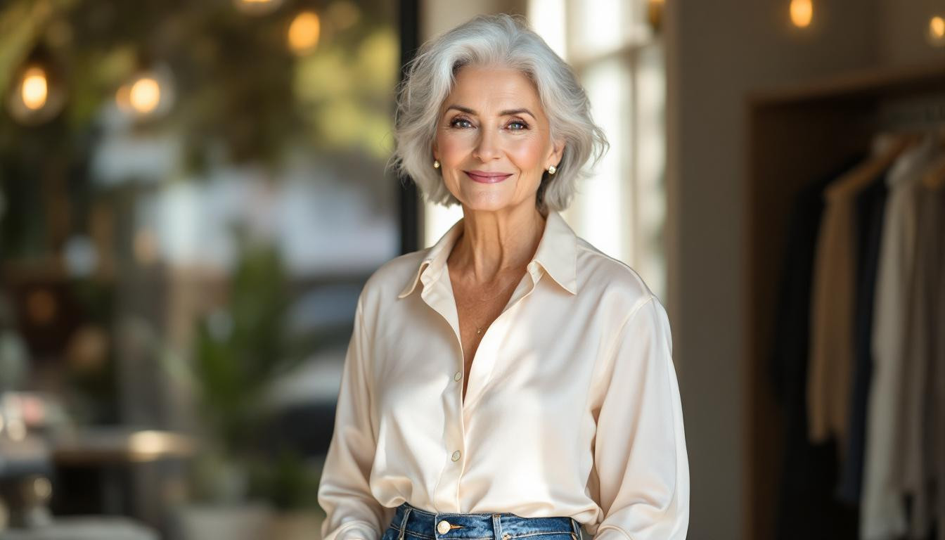 J’ai adopté le jean large à 72 ans pour un style élégant et confortable