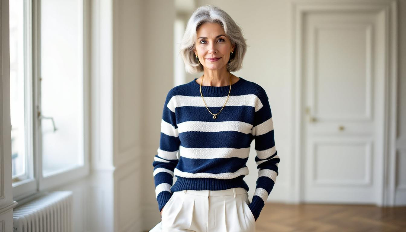 La marinière 2.0 : 5 astuces pour la porter avec style après 60 ans