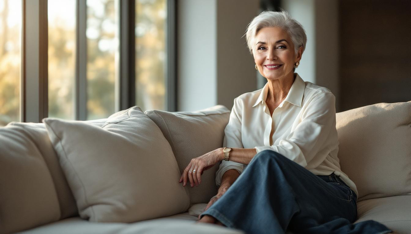 J’ai adopté le jean large à 72 ans pour un style élégant et confortable