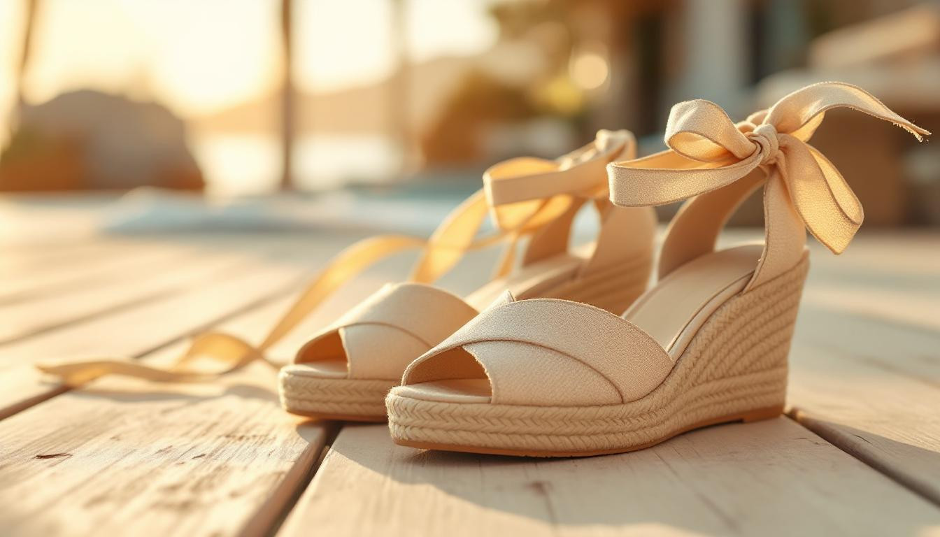 Sandales compensées 2025 : 3 façons de nouer les rubans pour un look estival chic