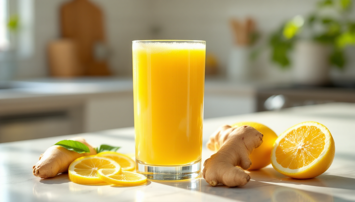 Smoothie citron-gingembre: -17% de calories en 8 semaines