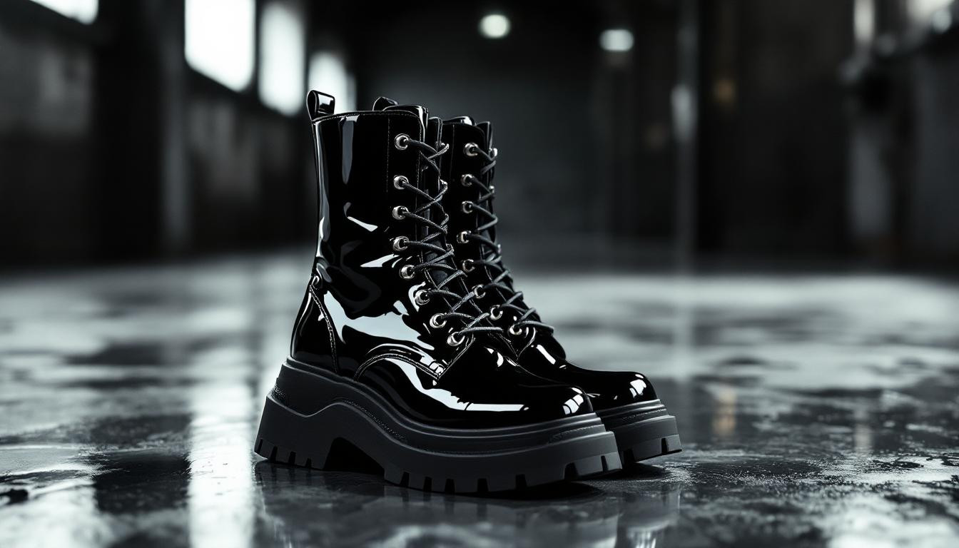 J’ai adopté le look rock-chic avec des bottines vernies, voici mes astuces