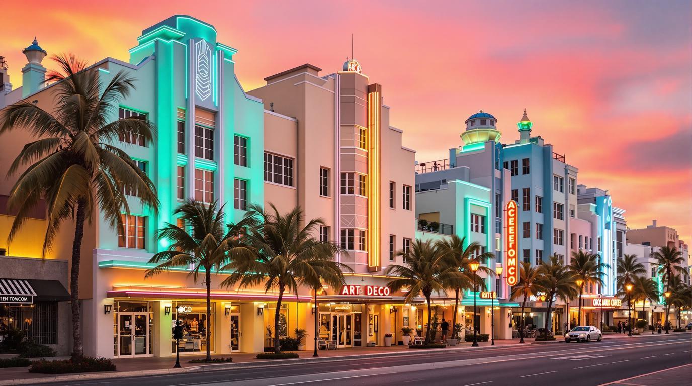 Ce quartier de Miami où 900 bâtiments Art déco colorent le front de mer